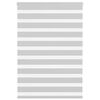 vidaXL Estor cebra gris claro 110x150cm tejido ancho 105,9cm poli&eacute;ster