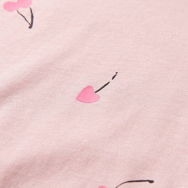 Camiseta infantil rosa claro 140