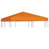 vidaXL Toldo de cenador 310 g/m&sup2; 3x3 m naranja