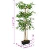 vidaXL &Aacute;rbol de bamb&uacute; artificial con 1216 hojas verde 180 cm