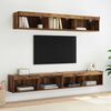 vidaXL Conjunto de mueble de TV con LED Madera Vieja 100 x 30 x 30 cm