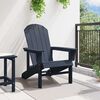 vidaXL Silla Adirondack Azul Marino 74 x 82 x 92cm HDPE