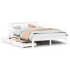 vidaXL Estructura de cama con cajones madera de pino blanca 160x200 cm