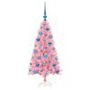 vidaXL &Aacute;rbol de Navidad con 150 LED con soporte Rosa 120 cm PVC