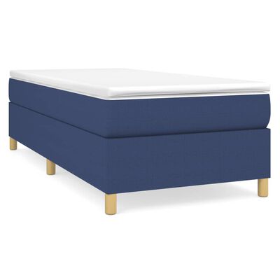 vidaXL Estructura de cama de tela azul 80x200 cm