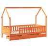 vidaXL Estructura de cama para ni&ntilde;os con cajones madera pino 90x200 cm