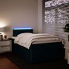 vidaXL Cama box spring con colch&oacute;n terciopelo azul 120x190 cm