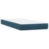 vidaXL Cama box spring con colch&oacute;n terciopelo azul oscuro 90x220 cm