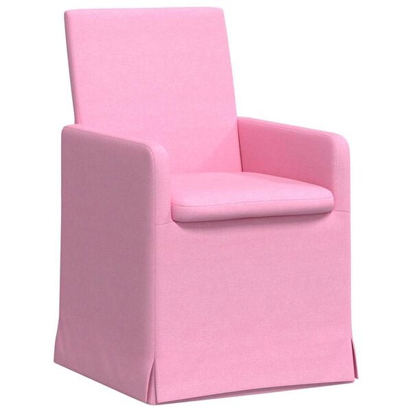 vidaXL Sillas de comedor 2 pcs Rosa 57 x 67 x 95 cm tela