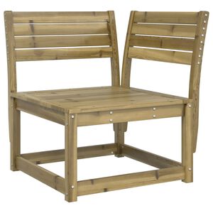 vidaXL Sof&aacute; esquinero de jard&iacute;n madera de pino impregnada 73x73x78 cm