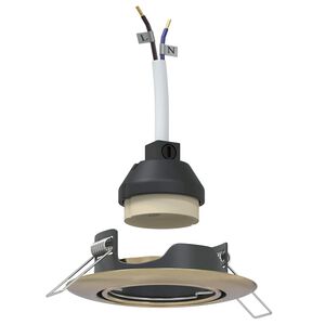 vidaXL Foco 12 pcs Latón 9 x 9 x 2.5 cm Metal