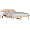 vidaXL Estructura de cama Natural 150 x 200 cm Madera de pino macizo