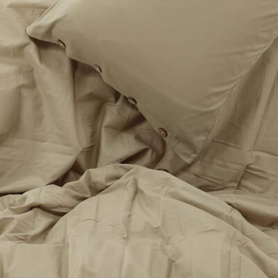 Venture Home Juego de ropa de cama Joar algodón color arena 200x150cm