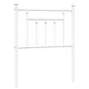 vidaXL Cabecero de repuesto de metal blanco 75 cm