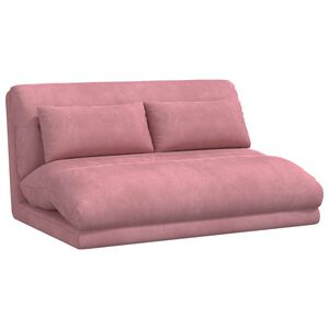 vidaXL Sill&oacute;n ajustable Rosa Terciopelo