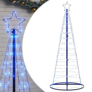 vidaXL &Aacute;rbol de Navidad LED 200 LEDs azul 180 cm
