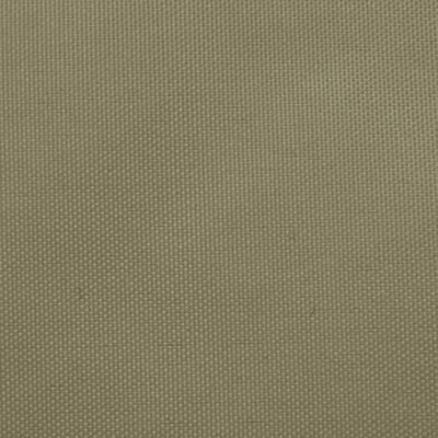 vidaXL Toldo de vela triangular de tela oxford beige 3,5x3,5x4,9 m
