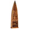 vidaXL Botellero de madera maciza reciclada 50x40x180 cm
