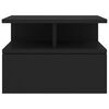 vidaXL Mesita de noche flotante madera de ingenier&iacute;a negra 40x31x27 cm