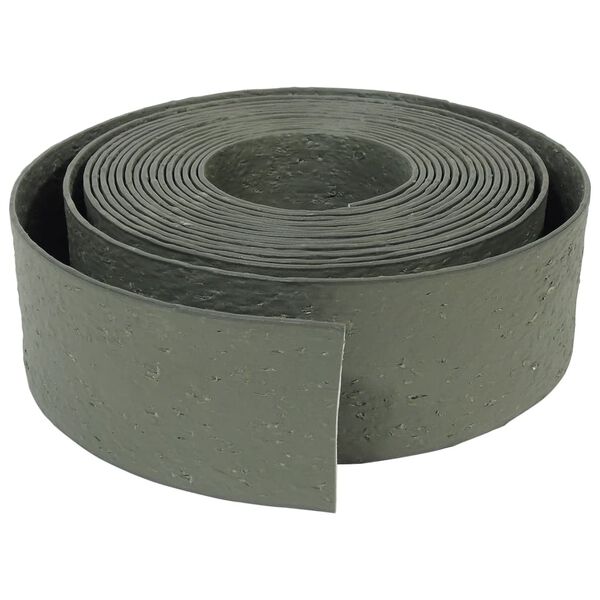 Nature Borde de jard&iacute;n texturizado gris 0,12x12 m 5 mm