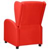 vidaXL Sill&oacute;n orejero reclinable de cuero sint&eacute;tico rojo