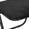 vidaXL Silla Plegable 2 pcs Negro 48 x 44 x 78 cm Terciopelo