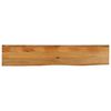vidaXL Tablero de mesa borde natural madera maciza mango 140x40x2,5 cm