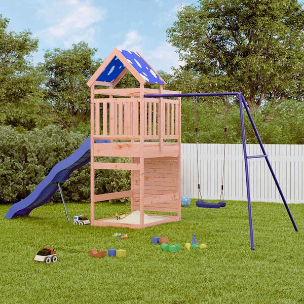 vidaXL Parque infantil de exterior madera maciza Douglas3156935