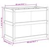 vidaXL Jardinera madera maciza de abeto Douglas 90x50x70 cm
