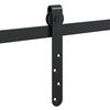 vidaXL Kit de puerta corredera de armario acero carbono 183 cm