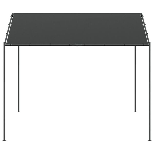 vidaXL Carpa acero y tela gris antracita 3x3 m