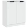 vidaXL Aparador de madera contrachapada blanco 60x30x70 cm