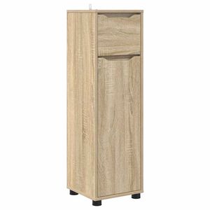 vidaXL Gabinete de Ba&ntilde;o con caj&oacute;n Roble Sonoma 30,5 x 30 x 101 cm