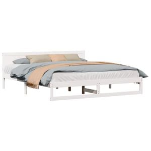 vidaXL Estructura de cama 200 x 200 cm Madera de pino macizo
