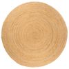 vidaXL Alfombra redonda yute trenzado 210 cm