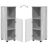 vidaXL Gabinete de Ba&ntilde;o con almacenamiento Gris Sonoma 30 x 35 x 95 cm