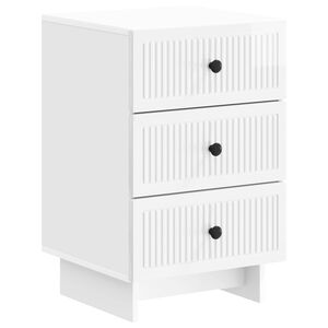 vidaXL Armario de Noche con caj&oacute;n Brillante 43 x 41 x 66,5 cm