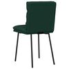 vidaXL Sillas de comedor 4 unidades terciopelo verde oscuro