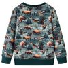 Sudadera infantil verde oscuro 128