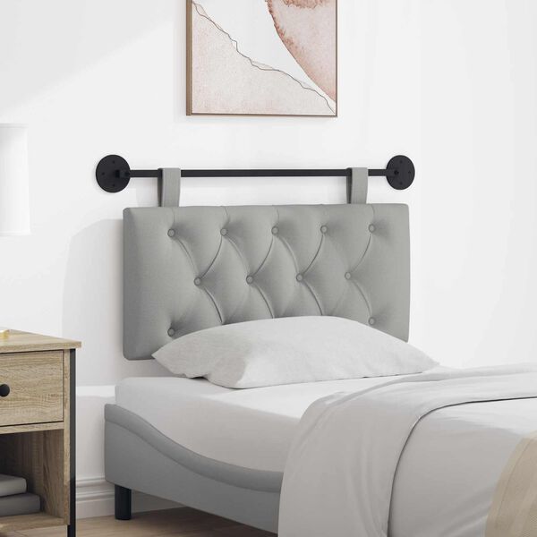 vidaXL Cabecera Colgante Gris Nube 100 x 55 x 7 cm tela