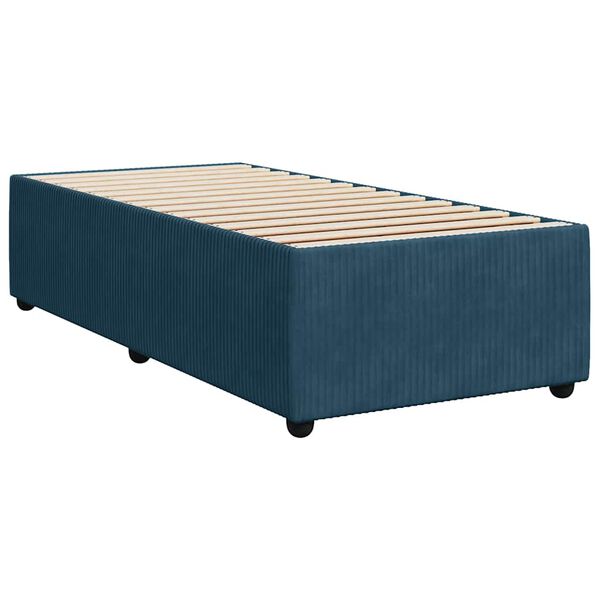 vidaXL Estructura de cama de terciopelo azul 80x200 cm