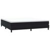 vidaXL Cama box spring con colch&oacute;n terciopelo negro 180x210 cm