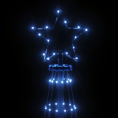 vidaXL Árbol de Navidad con pincho 732 LED azul 500 cm