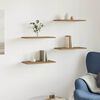 vidaXL Estantes pared 4 ud madera ingeniería roble artisan 40x20x1,5cm