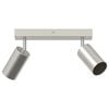 vidaXL Foco de techo con focos N&iacute;quel 26 x 6 x 16 cm Metal