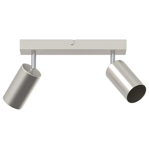vidaXL Foco de techo con focos N&iacute;quel 26 x 6 x 16 cm Metal