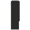 vidaXL Armario de espejo Negro 59 x 17 x 55 cm Madera contrachapada