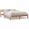 vidaXL Cama sin colch&oacute;n madera maciza de pino marr&oacute;n cera 180x200 cm