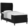 vidaXL Cama tipo Box Spring con colch&oacute;n Negro 90 x 190 cm tela