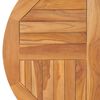 vidaXL Superficie de mesa redonda madera maciza de teca 2,5 cm 80 cm